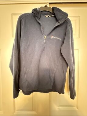 Eddie Bauer Navy Half-Zip Fleece Pullover